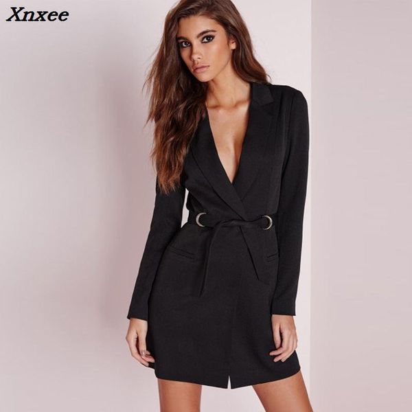 women's suits & blazers business blazer with belt v neck long sleeve coat office work wear female outerwear spring autumn slim clothing, White;black
women's suits & blazers business blazer with belt v neck long sleeve coat office work wear female outerwear spring autumn slim clothing, White;black