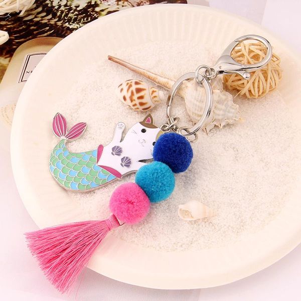 keychains car keychain mermaid creative key holder chain metal ring keyring auto accessories, Silver
keychains car keychain mermaid creative key holder chain metal ring keyring auto accessories, Silver