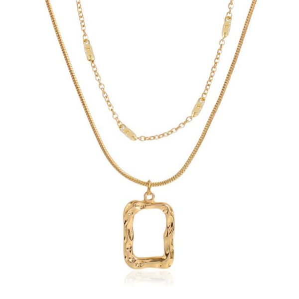pendant necklaces simple double layer necklace irregular clavicle chain for women 2021, Silver
pendant necklaces simple double layer necklace irregular clavicle chain for women 2021, Silver
