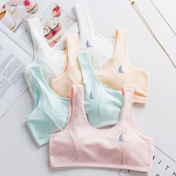 ly little girls soft sport bra cotton spandex small vest design wireless bralette s66 gym clothing, White;black
ly little girls soft sport bra cotton spandex small vest design wireless bralette s66 gym clothing, White;black