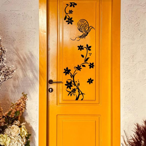wall stickers black butterfly flower rattan door background decoration living room creative removable 
wall stickers black butterfly flower rattan door background decoration living room creative removable