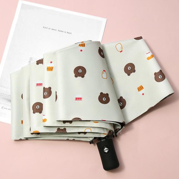 umbrellas fully automatic umbrella sunscreen anti-uv sun three-fold cartoon rain folding bear sunshade
umbrellas fully automatic umbrella sunscreen anti-uv sun three-fold cartoon rain folding bear sunshade