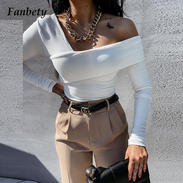 women's blouses & shirts fashion solid slim-fit autumn lady elegant chic oblique strapless pullover casual women long sleeve top, White
women's blouses & shirts fashion solid slim-fit autumn lady elegant chic oblique strapless pullover casual women long sleeve top, White