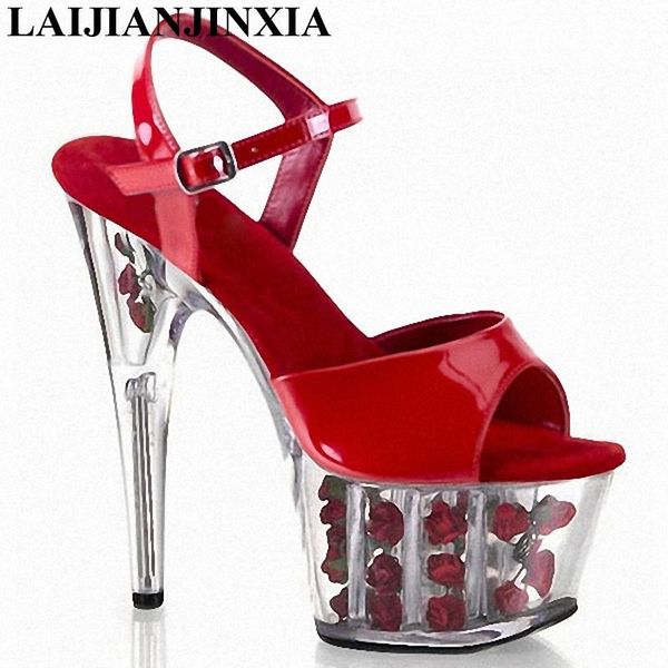 ankle strap high heel sandals 15cm clear rose flower spike shoes ladies gladiator women dress, Black
ankle strap high heel sandals 15cm clear rose flower spike shoes ladies gladiator women dress, Black