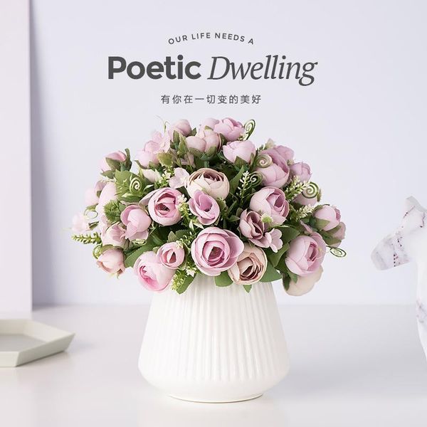 decorative flowers & wreaths artificial flower bud decoration silk tea bouquet living room bedroom rose
decorative flowers & wreaths artificial flower bud decoration silk tea bouquet living room bedroom rose