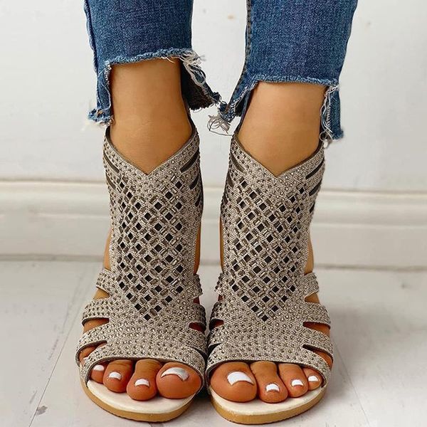 sandals women ladies wedges crystal fish mouth hollow roma summer shoes fashion casual non-slip footwear 2021, Black
sandals women ladies wedges crystal fish mouth hollow roma summer shoes fashion casual non-slip footwear 2021, Black
