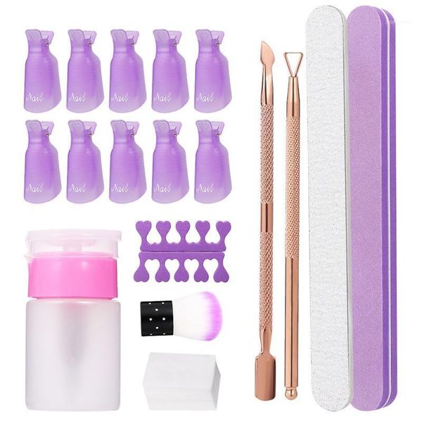 pcs nail clips caps remover pads cuticle pusher and brushes file buffer block polish remover1, Yellow
pcs nail clips caps remover pads cuticle pusher and brushes file buffer block polish remover1, Yellow