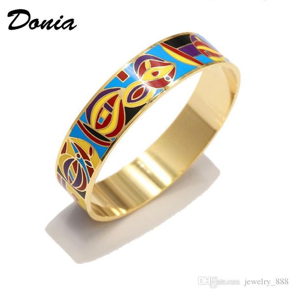 donia jewelry love home colorful enamel gold plating exaggerated titanium steel european and american popular adjustable bracelet, Black
donia jewelry love home colorful enamel gold plating exaggerated titanium steel european and american popular adjustable bracelet, Black