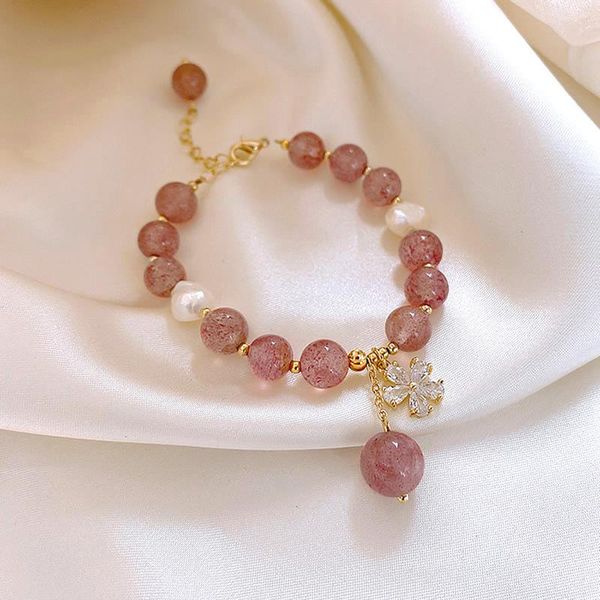 beaded, strands korean sweet girl beautiful simple pink crystal bracelet female fashion zircon flower pendant jewelry accessories, Black
beaded, strands korean sweet girl beautiful simple pink crystal bracelet female fashion zircon flower pendant jewelry accessories, Black
