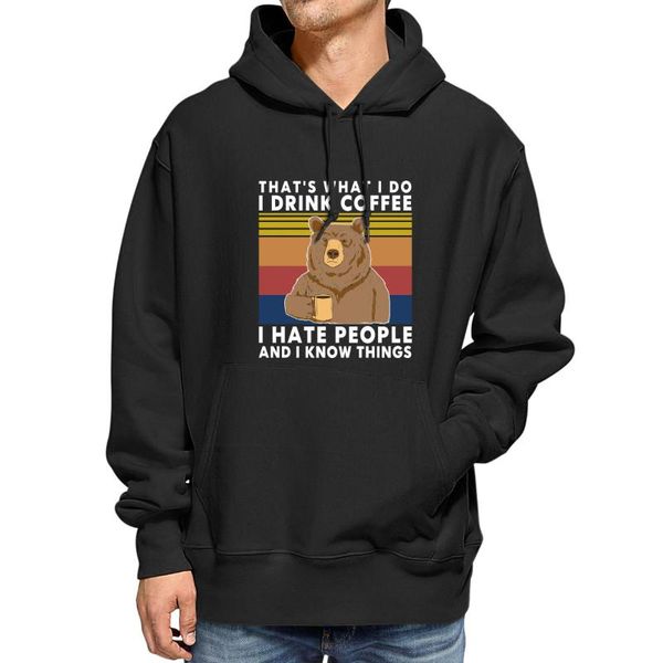 men's hoodies & sweatshirts cotton bear that's what i do drink coffee hate people know things vintage novelty casual women sweatsh, Black
men's hoodies & sweatshirts cotton bear that's what i do drink coffee hate people know things vintage novelty casual women sweatsh, Black