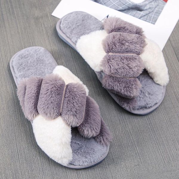 slippers winter warm fluffy women cozy faux fur cross indoor floor slides soft furry shoes female celebrities home, Black
slippers winter warm fluffy women cozy faux fur cross indoor floor slides soft furry shoes female celebrities home, Black