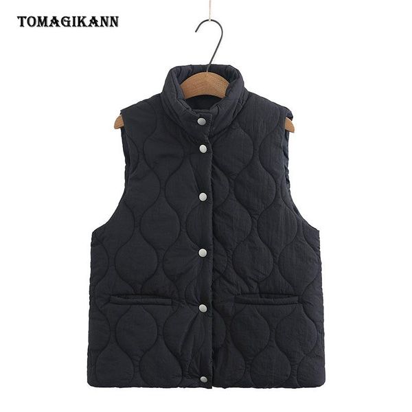 women's vests plus size cotton women vest stand collar sleeveless thick parka waistcoat 2021 winter casual ladies single breasted jacke, Black;white
women's vests plus size cotton women vest stand collar sleeveless thick parka waistcoat 2021 winter casual ladies single breasted jacke, Black;white