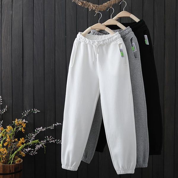 women's pants & capris trendy brand elastic waist drawstring sports sweatpants autumn 2021 loose all-match trousers casual, Black;white
women's pants & capris trendy brand elastic waist drawstring sports sweatpants autumn 2021 loose all-match trousers casual, Black;white