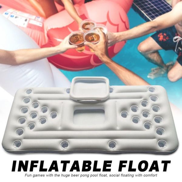 inflatable float durable pool accessories summer water party cup floating bed mattress beer pong table &
inflatable float durable pool accessories summer water party cup floating bed mattress beer pong table &