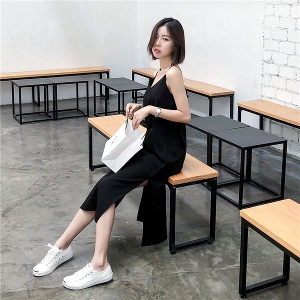 2021women maxi dress black sling dress female summer 2021 sleeveless v-neck vest long women dresses, Black;gray
2021women maxi dress black sling dress female summer 2021 sleeveless v-neck vest long women dresses, Black;gray