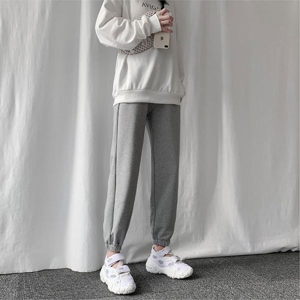 women's pants & capris autumn beamed sports joggers women spring high waist solid sweatpants loose casual harem female trousers, Black;white
women's pants & capris autumn beamed sports joggers women spring high waist solid sweatpants loose casual harem female trousers, Black;white
