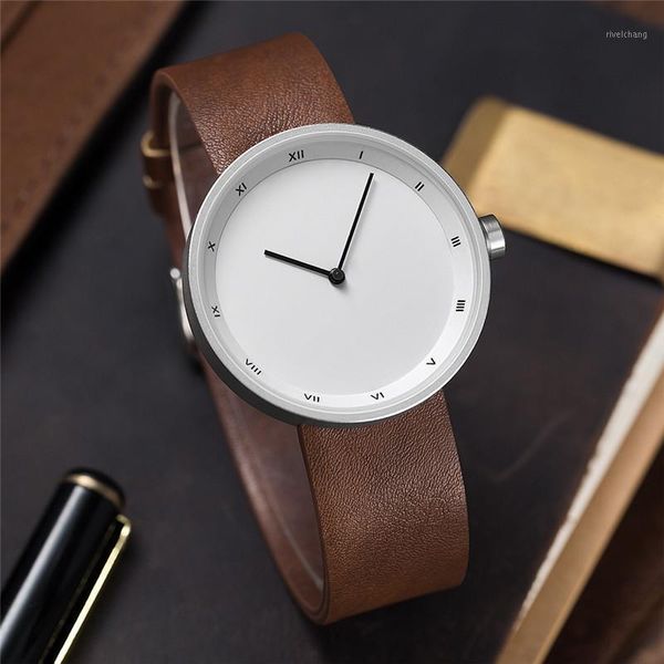 wristwatches reloj hombre watch for men quartz simple design lover watches womens leather strap clock montre femme, Slivery;brown
wristwatches reloj hombre watch for men quartz simple design lover watches womens leather strap clock montre femme, Slivery;brown