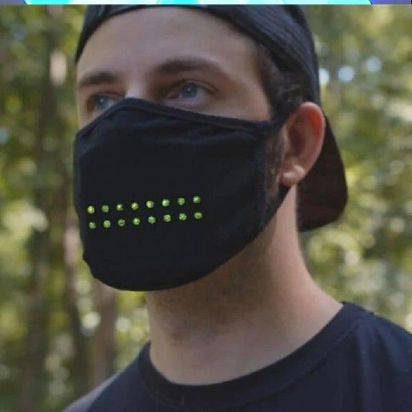 Voice Control Face Mask Smart Display LED Glowing Party Masks Cotton Breathable Protective Cover For Various Themed Parties
Voice Control Face Mask Smart Display LED Glowing Party Masks Cotton Breathable Protective Cover For Various Themed Parties