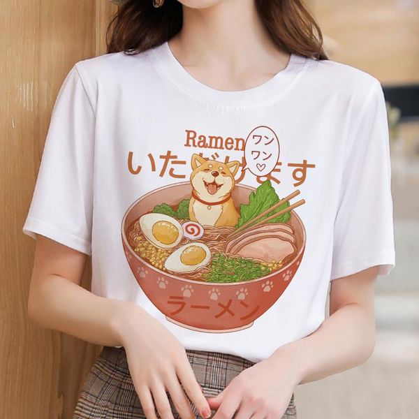 women's t-shirt kawaii shiba inu graphic t shirts summer harajuku fashion short sleeve tees cute streetwear manga t-shirts femme clothe, White
women's t-shirt kawaii shiba inu graphic t shirts summer harajuku fashion short sleeve tees cute streetwear manga t-shirts femme clothe, White