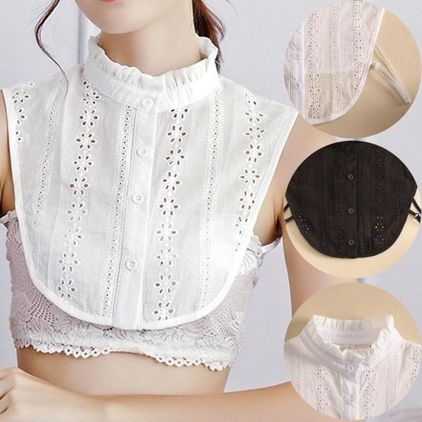 women cotton lace fake collar blouse vintage detachable shirt false lapel clothes accessories women's tanks & camis, White
women cotton lace fake collar blouse vintage detachable shirt false lapel clothes accessories women's tanks & camis, White
