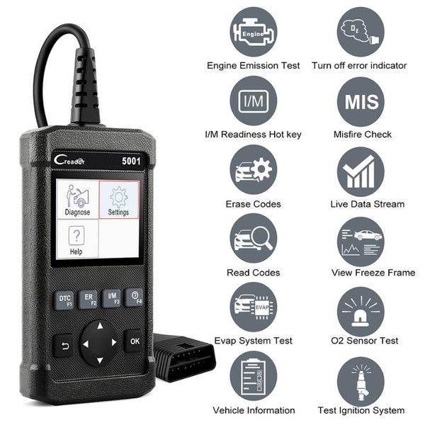 code readers & scan tools cr5001 obd 2 scanner reader diagnose automotivo engine system obdii diagnostic multiple languages for car
code readers & scan tools cr5001 obd 2 scanner reader diagnose automotivo engine system obdii diagnostic multiple languages for car