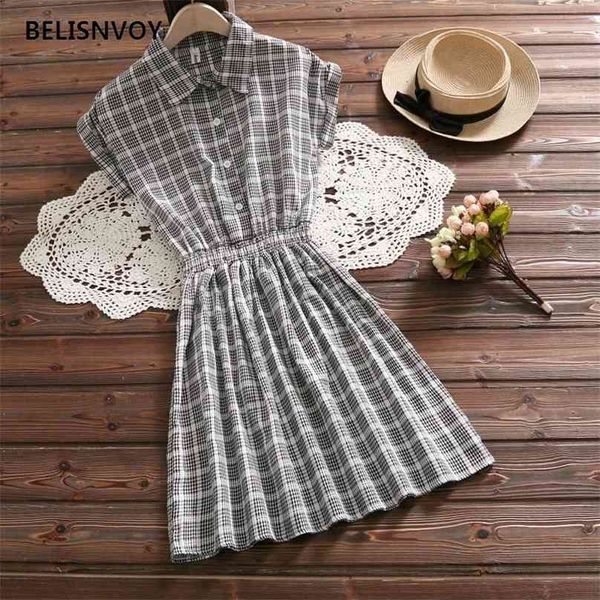 special offer mori girl women shirt dress turn-down collar white plaid elastic waist elegant loose short sleeve 210520, Black;gray
special offer mori girl women shirt dress turn-down collar white plaid elastic waist elegant loose short sleeve 210520, Black;gray