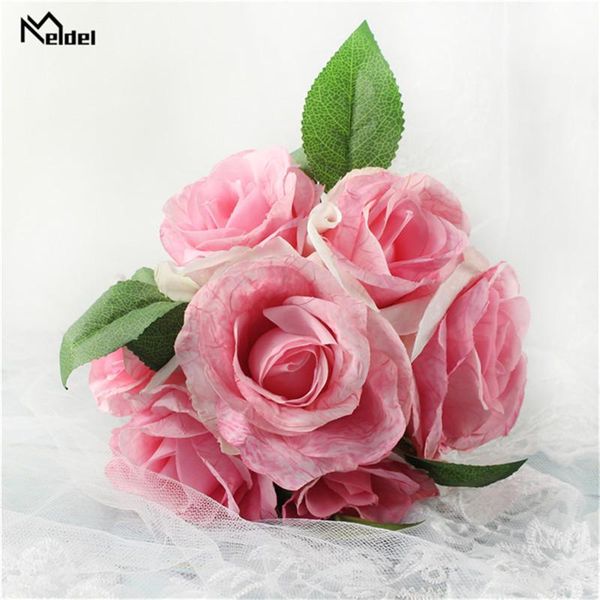 decorative flowers & wreaths silk rose artificial bouquet 7 heads pink white bride hand hold flower home decoration table wedding party supp
decorative flowers & wreaths silk rose artificial bouquet 7 heads pink white bride hand hold flower home decoration table wedding party supp