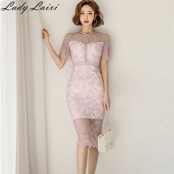 summer o-neck short sleeve see through lace dress bodycon women's fashion office ol work ladies dresses vestido 210529, Black;gray
summer o-neck short sleeve see through lace dress bodycon women's fashion office ol work ladies dresses vestido 210529, Black;gray