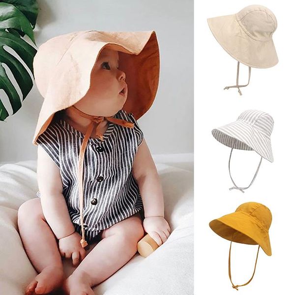 caps & hats summer baby bucket hat solid color soft cotton wide brim outdoor beach born boy girl toddler sun panama cap, Yellow
caps & hats summer baby bucket hat solid color soft cotton wide brim outdoor beach born boy girl toddler sun panama cap, Yellow