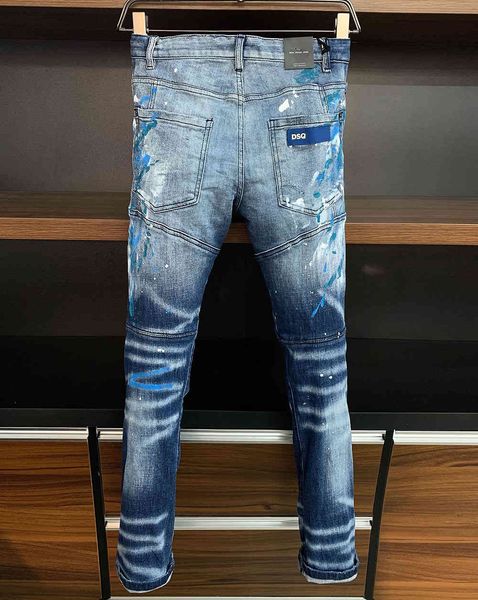 men's jeans mens luxury designer ny ripped cool guy causal hole denim fashion brand fit men washed pants 12667, Blue
men's jeans mens luxury designer ny ripped cool guy causal hole denim fashion brand fit men washed pants 12667, Blue
