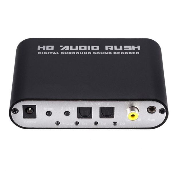 hubs digital 5.1 audio decoder converter dolby dts/ac-3 optical to 5.1-channel analog sound adapter for tv
hubs digital 5.1 audio decoder converter dolby dts/ac-3 optical to 5.1-channel analog sound adapter for tv