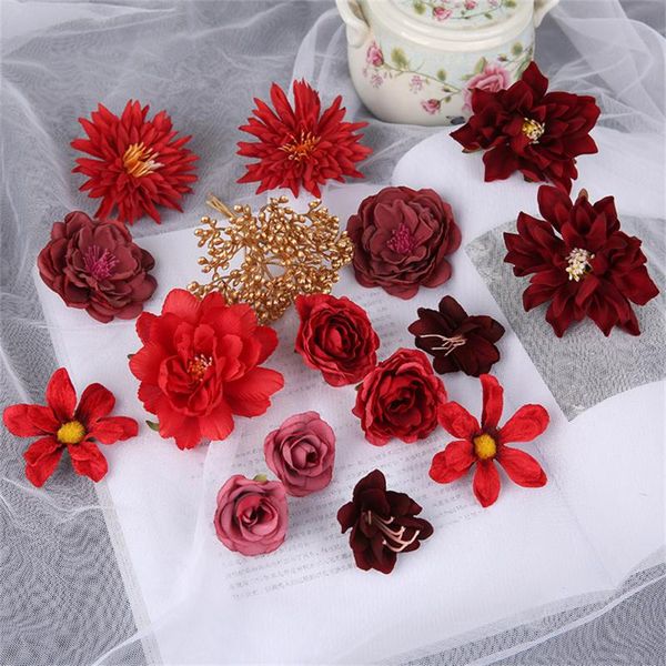 decorative flowers & wreaths 1bag artificial head combination set for christmas home decor wedding flower wall decoration diy hairpin corsag
decorative flowers & wreaths 1bag artificial head combination set for christmas home decor wedding flower wall decoration diy hairpin corsag