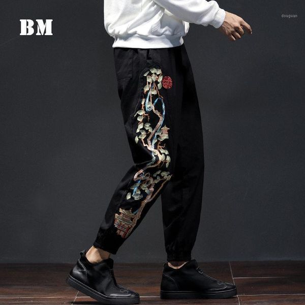 chinese style loose plus size embroidered casual pants ethnic fashion patchwork harem joggers harajuku trousers men men's, Black
chinese style loose plus size embroidered casual pants ethnic fashion patchwork harem joggers harajuku trousers men men's, Black