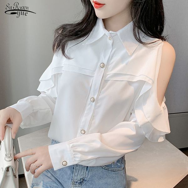 blusas autumn off-shoulder chiffon shirt white blouse women temperament korean fashion loose reffles turn-down collar 10844 210521
blusas autumn off-shoulder chiffon shirt white blouse women temperament korean fashion loose reffles turn-down collar 10844 210521