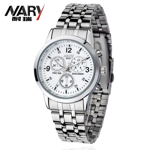 wristwatches nary watch mens watches quartz stainless steel men's men sport relogio masculino reloj hombre, Slivery;brown
wristwatches nary watch mens watches quartz stainless steel men's men sport relogio masculino reloj hombre, Slivery;brown