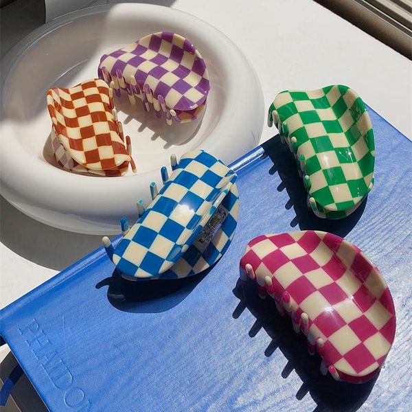 hair clips & barrettes aomu 2021 ins large multicolor checkerboard grid square semicircle acetate clip claw women accessories, Golden;silver
hair clips & barrettes aomu 2021 ins large multicolor checkerboard grid square semicircle acetate clip claw women accessories, Golden;silver