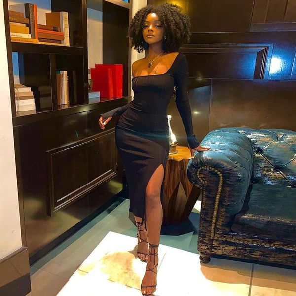 flare long sleeve dresses women winter 2021 solid slim square neck party clubwear fashion side slit women's dress casual, Black;gray
flare long sleeve dresses women winter 2021 solid slim square neck party clubwear fashion side slit women's dress casual, Black;gray