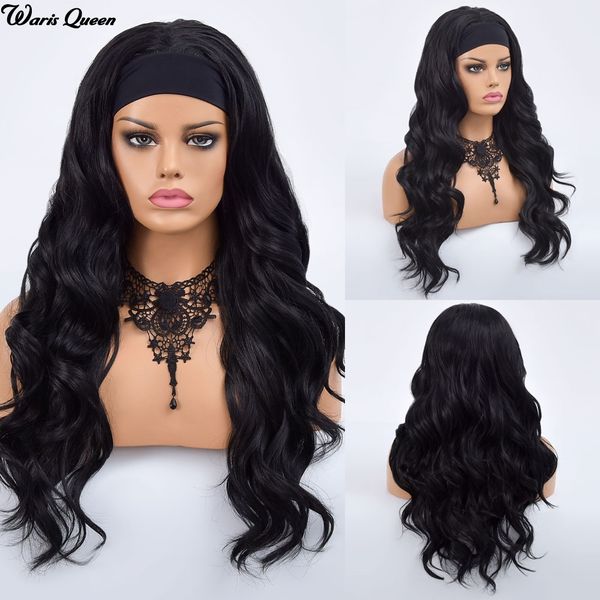 womens black headband nutural black hair long wave synthetic wigs for black women glueless heat resistant fiber wig
womens black headband nutural black hair long wave synthetic wigs for black women glueless heat resistant fiber wig