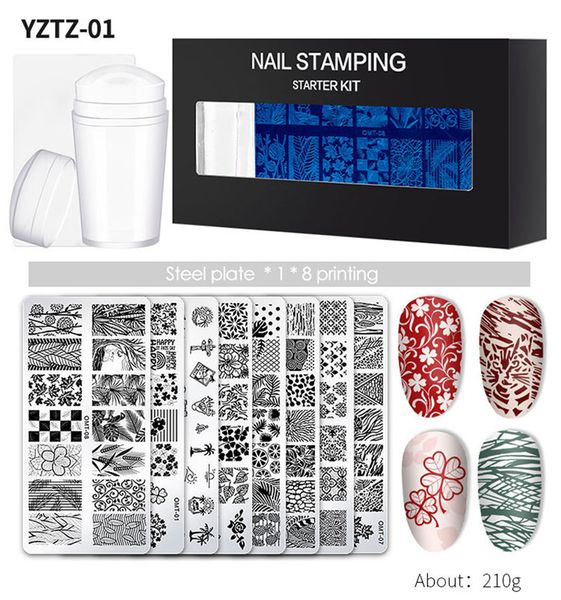 8pcs nail art decorations stamping plates stamp templates leaf floral printing design stencil for manicure accessories and tool nap002, White
8pcs nail art decorations stamping plates stamp templates leaf floral printing design stencil for manicure accessories and tool nap002, White