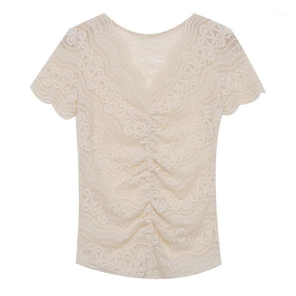 women's t-shirt 2021 slim perspective lace t shirts for women short sleeve v-neck tees summer ladies y2k 329, White
women's t-shirt 2021 slim perspective lace t shirts for women short sleeve v-neck tees summer ladies y2k 329, White