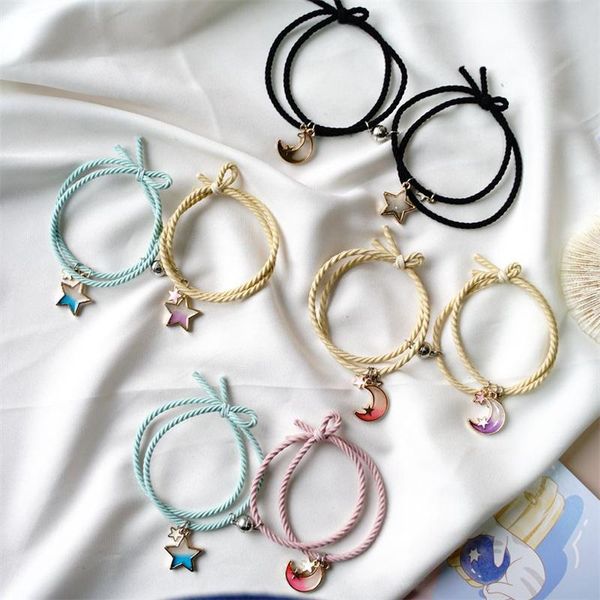 charm bracelets 2pcs/set star moon magnetic couple bracelet set for men women trendy handmade rope chain friendship adjustable jewelry, Golden;silver
charm bracelets 2pcs/set star moon magnetic couple bracelet set for men women trendy handmade rope chain friendship adjustable jewelry, Golden;silver