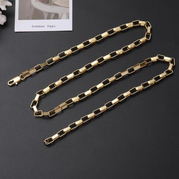 chains streetwear 925 sterling silver 18k gold 5mm long box necklace for men's women noble fashion wedding party jewelry gifts
chains streetwear 925 sterling silver 18k gold 5mm long box necklace for men's women noble fashion wedding party jewelry gifts