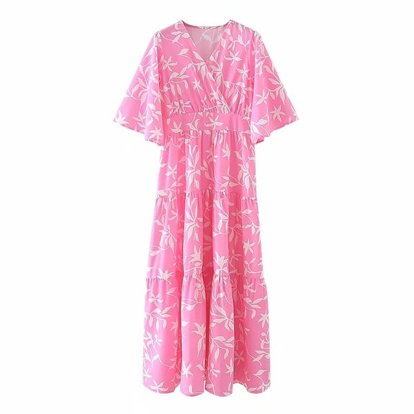 fashion women digital print v neck pink tered dress female flare sleeve clothes elegant lady loose vestido d7173 210430, Black;gray
fashion women digital print v neck pink tered dress female flare sleeve clothes elegant lady loose vestido d7173 210430, Black;gray