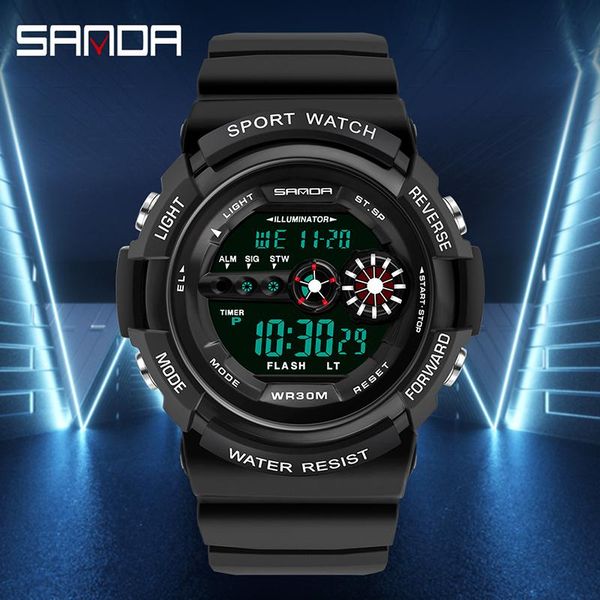 wristwatches men's digital luxury electronic watch brand sanda waterproof military sports fashion week date display, Slivery;brown
wristwatches men's digital luxury electronic watch brand sanda waterproof military sports fashion week date display, Slivery;brown