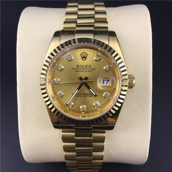 R Luxury gold watch mens watches fashion dress datejust Multi-Color dial designer stainless steel movement automatic calendar, Gold silver
R Luxury gold watch mens watches fashion dress datejust Multi-Color dial designer stainless steel movement automatic calendar, Gold silver
