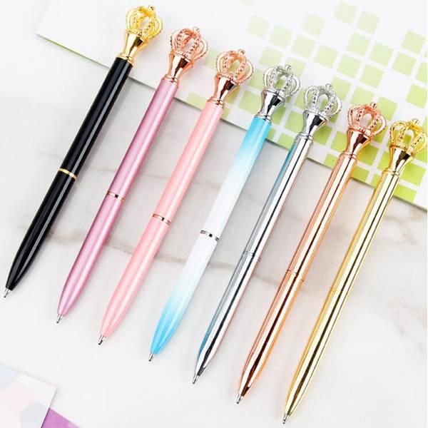 party favor creativity crown adornment crystal pen gem ballpoint ring wedding office metal rings roller ball pens gift
party favor creativity crown adornment crystal pen gem ballpoint ring wedding office metal rings roller ball pens gift