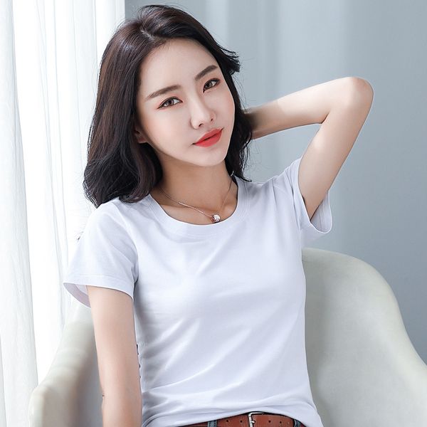 summer tee t-shirt plus size tshirt candy color female t-shirt women's cotton shirt fashion femme women top, White
summer tee t-shirt plus size tshirt candy color female t-shirt women's cotton shirt fashion femme women top, White