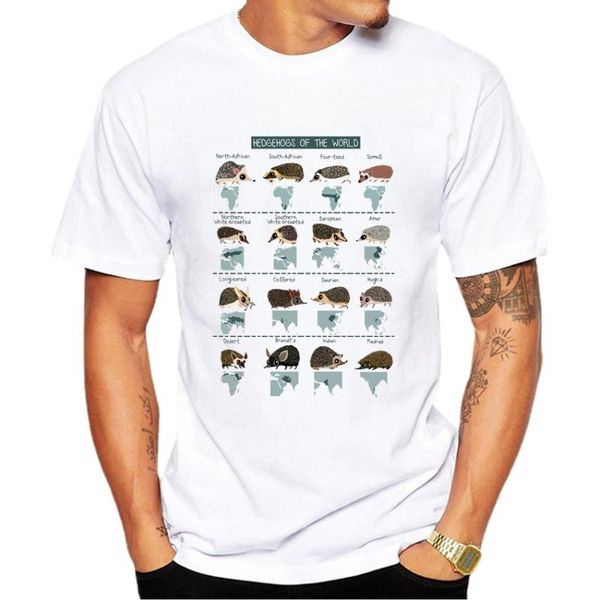 men's t-shirts summer fashion short sleeve hedgehogs of the world printed t-shirt cute animal print tees ameitte men casual, White;black
men's t-shirts summer fashion short sleeve hedgehogs of the world printed t-shirt cute animal print tees ameitte men casual, White;black