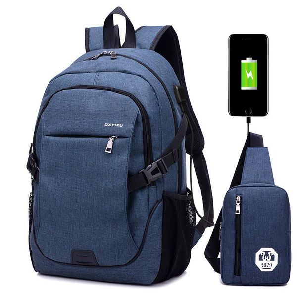 backpack zhierna 2pcs / set man's bag with usb charging jacks male practical computer package student multi-purpose combination
backpack zhierna 2pcs / set man's bag with usb charging jacks male practical computer package student multi-purpose combination