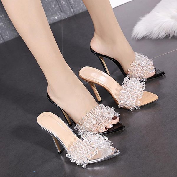 slippers europe station thin heels catwalk modern 2021 crystal sandals summer outside the party fashion 12cm high, Black
slippers europe station thin heels catwalk modern 2021 crystal sandals summer outside the party fashion 12cm high, Black
